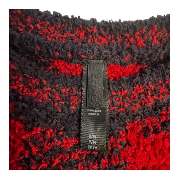 Skims Brick Buffalo Check Pullover Sweater Sz S - Picture 3 of 7